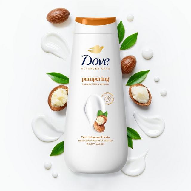 Dove Advanced Care Pampering Body Wash Shower Gel 400ml - gallery image 2
