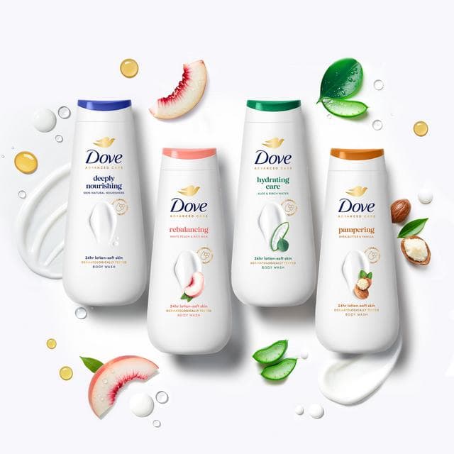 Dove Advanced Care Pampering Body Wash Shower Gel 400ml - gallery image 5