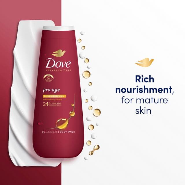 Dove Advanced Care Pro Age Body Wash Shower Gel 400ml - gallery image 2
