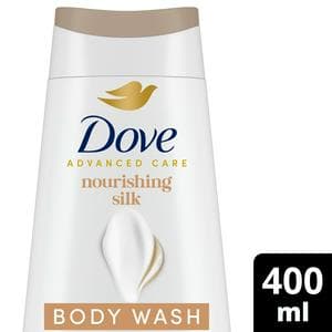 Dove Advanced Care Nourishing Silk Body Wash Shower Gel 400ml