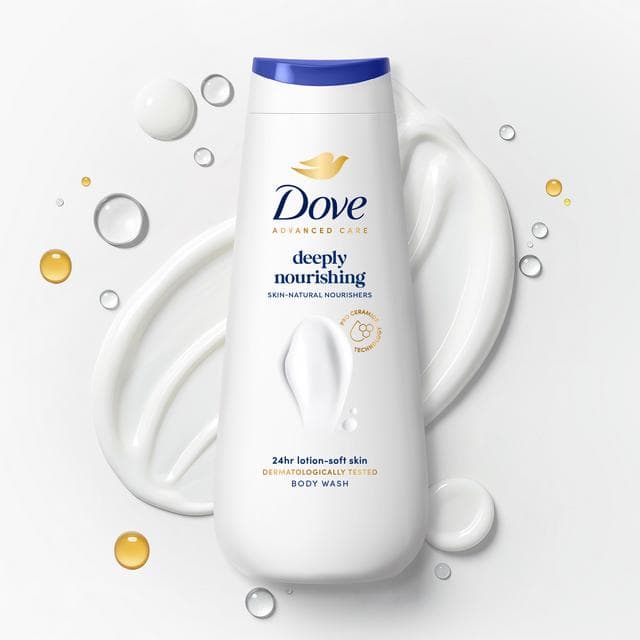 Dove Advanced Care Deeply Nourishing Body Wash Shower Gel 225ml - gallery image 2