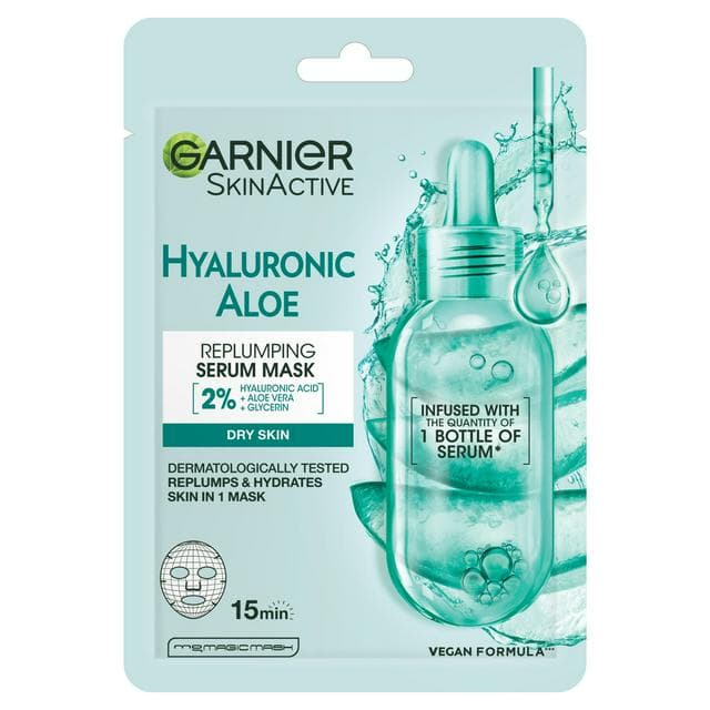 Garnier Hyaluronic Aloe Moisture Plump Serum Sheet Mask Revitalizing & Hydrating - gallery image 1