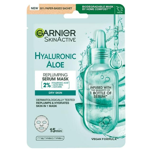 Garnier Hyaluronic Aloe Moisture Plump Serum Sheet Mask Revitalizing & Hydrating - gallery image 1