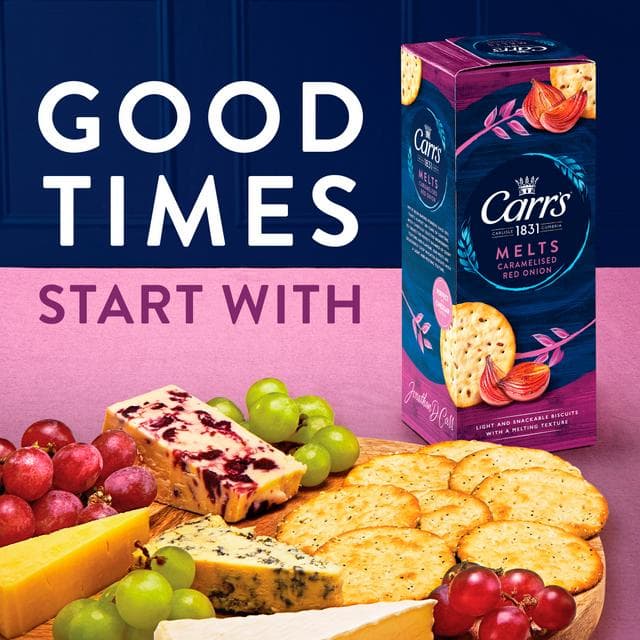 Carr's Melts Caramelised Red Onion Crackers 150g - gallery image 3