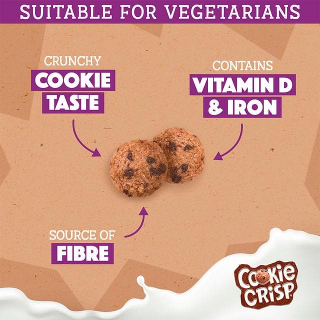 Nestle Cookie Crisp Chocolate Cereal 500g - gallery image 3
