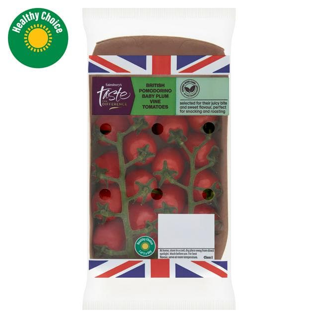 Sainsbury's Pomodorino On The Vine Tomatoes, Taste the Difference 250g - gallery image 1