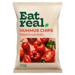 Eat Real Tomato & Basil Hummus Chips Sharing 110g