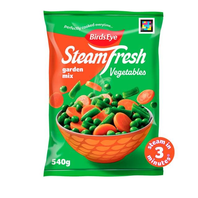 Birds Eye Steamfresh Garden Mix Steam Bags x4 540g - gallery image 1