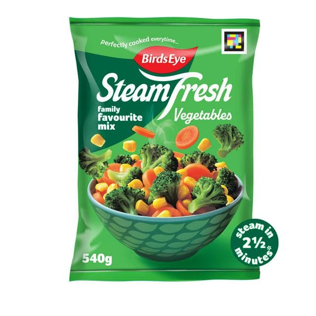 Birds Eye Steamfresh Family Favourites Steam Bags x4 540g - gallery image 1