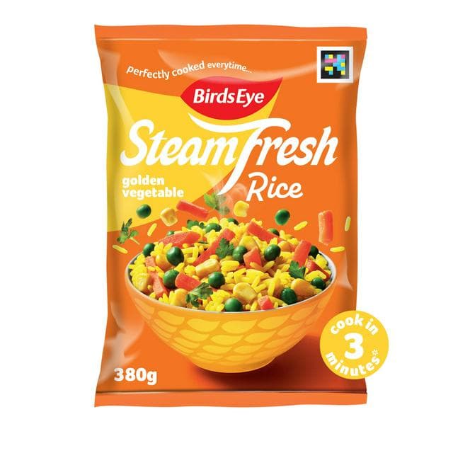 Birds Eye 2 x 380g Steamfresh Golden Microwave Rice Steam Bags - gallery image 1