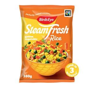 Birds Eye 2 x 380g Steamfresh Golden Microwave Rice Steam Bags