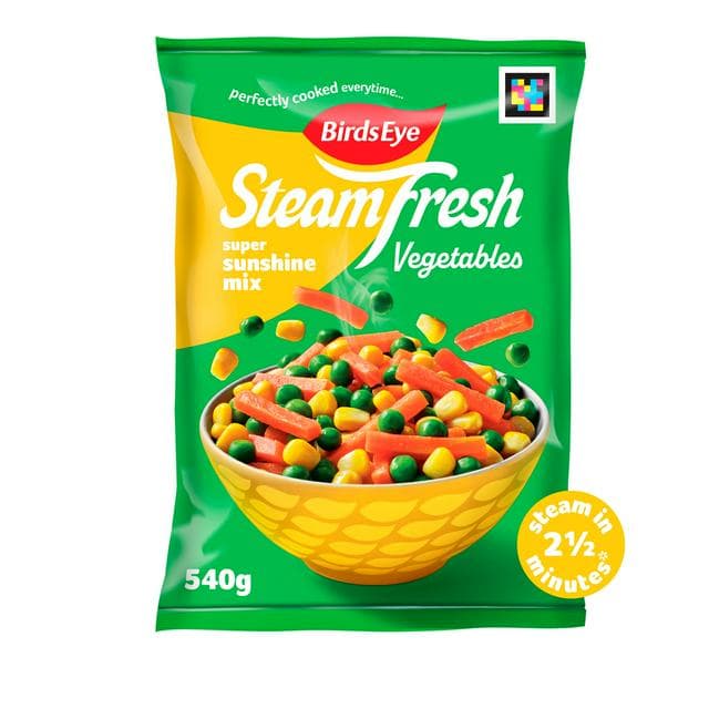 Birds Eye Steamfresh Super Sunshine Steam Bags x4 540g - gallery image 1