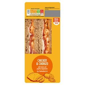 Sainsbury's Chicken & Chorizo with Lemon & Paprika Mayonnaise Sandwich