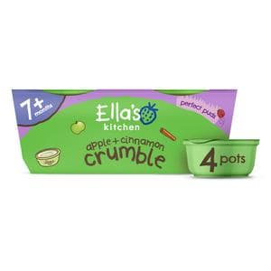Ella's Kitchen Apple & Cinnamon Crumble Pudding 7 Months+ 4x80g