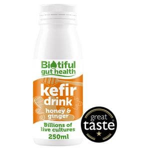 Biotiful Gut Health Kefir Drink Honey & Ginger 250ml