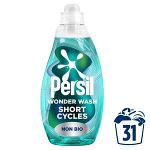 Persil Wonder Wash Non Bio Liquid Detergent Speed Clean Quick Wash 31 Washes 837ml