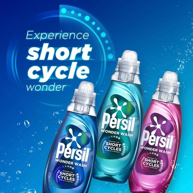 Persil Wonder Wash Bio Liquid Detergent Ultra Care Speed Clean Quick Wash 31 Washes 837ml - gallery image 6