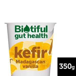 Biotiful Gut Health Kefir Yogurt Madagascan Vanilla 350g