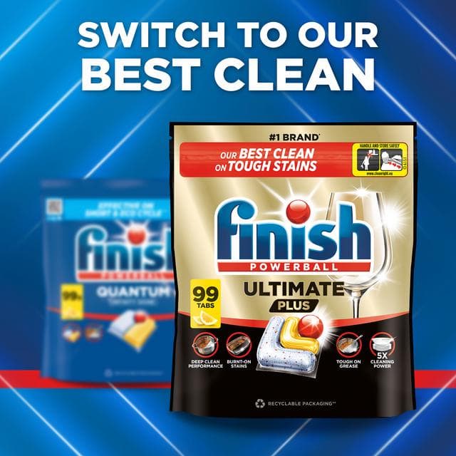 Finish Quantum All In One Dishwasher Tablets Lemon x64 - gallery image 6