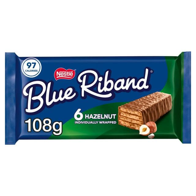 Blue Riband Hazelnut Wafer Biscuit Bar Multipack x6 108g - gallery image 1