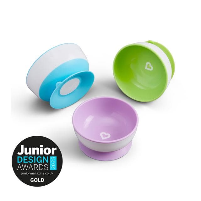 Munchkin Stay Put 3 Suction Bowls 6m+ - gallery image 2