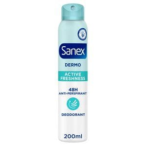 Sanex Derma Care+ Active Freshness 72 Hour Antiperspirant Spray Deodorant 200ml