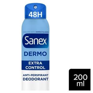 Sanex Derma Care+ Extra Control 72 Hour Antiperspirant Spray Deodorant 200ml