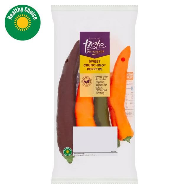 Sainsbury's Sweet Crunchino Peppers, Taste the Difference 200g - gallery image 1