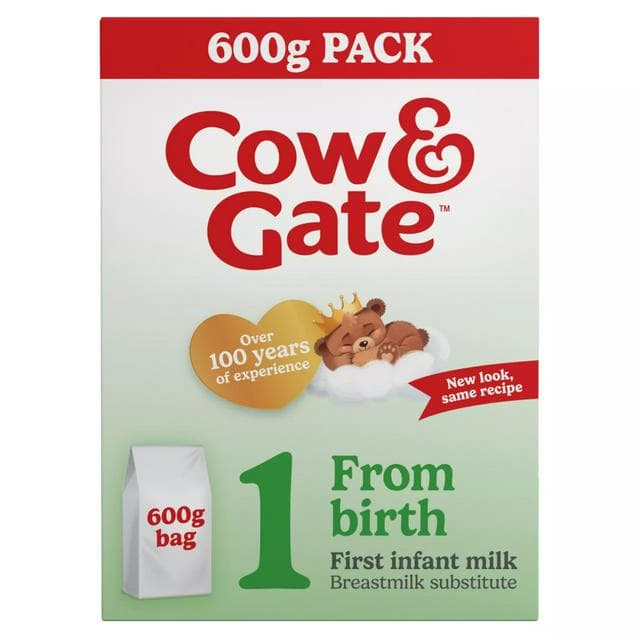 Cow & Gate 1 First Infant Baby Milk Formula Powder From Birth 600g - gallery image 1