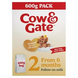 Cow & Gate 2 Follow On Baby Milk Formula Powder From Birth 600g