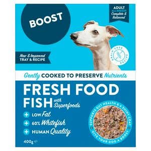 Boost Dog Food Fish Supper Complete Meal For Adult Dogs 400g