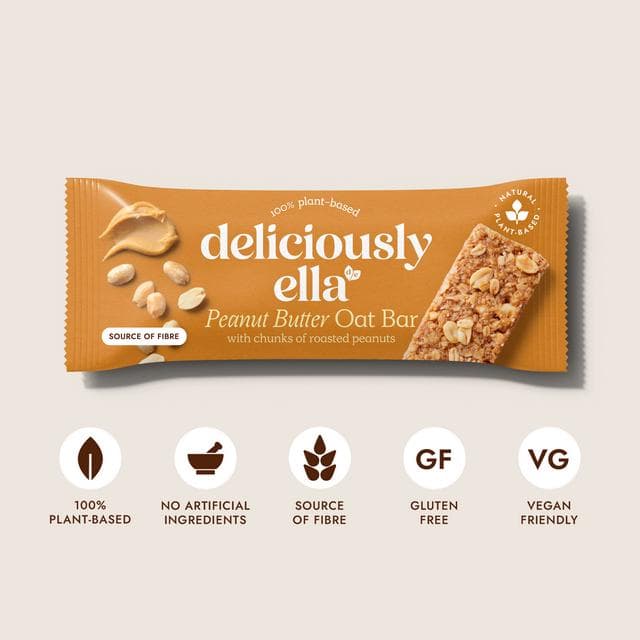 Deliciously Ella 50g Peanut Butter Oat Bar - gallery image 2