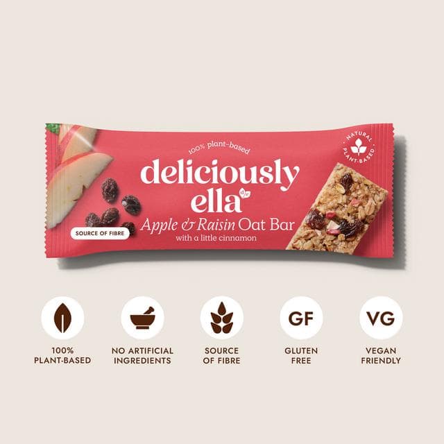Deliciously Ella 50g Apple & Raisin Oat Bar - gallery image 2