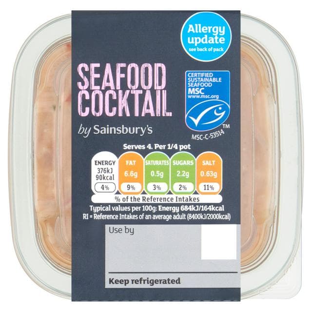 Sainsbury's Seafood Cocktail Deli Filler 220g - gallery image 1