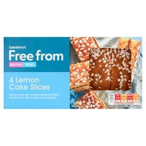 Sainsbury's Free From 4 Lemon Cake Slices 100g