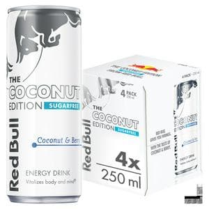 Red Bull Energy Drink Sugar Free Coconut & Berry, Coconut Edition 4 x 250ml