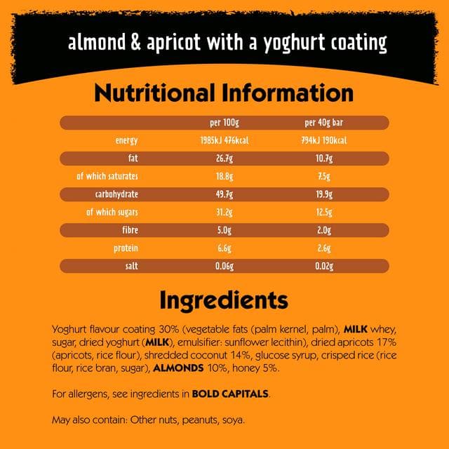 Eat Natural Almond Apricot with a Yoghurt Coating Fruit & Nut Bars 40g - gallery image 6