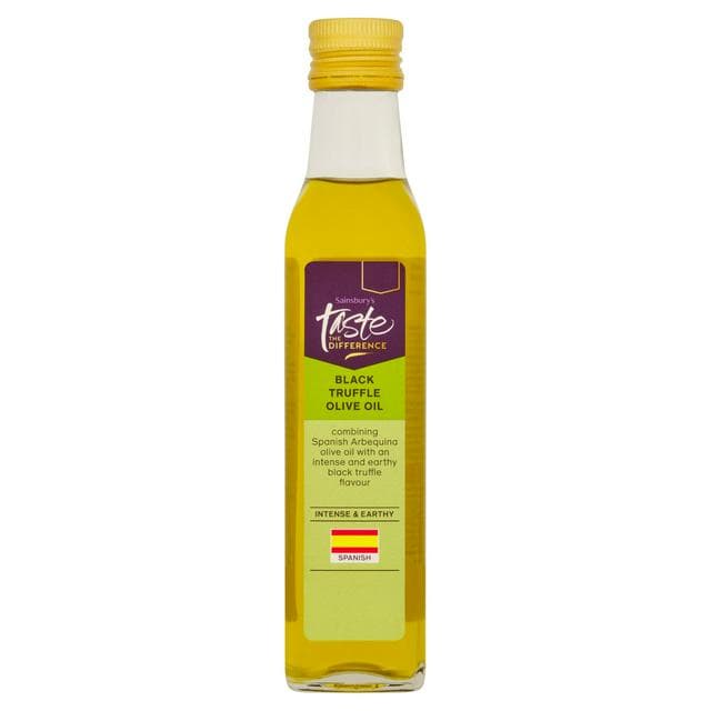 Sainsbury's Black Truffle Olive Oil, Taste the Difference 250ml - gallery image 1