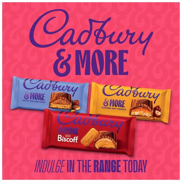 Cadbury Dairy Milk &More Caramel Nut Crunch Chocolate Bar 180g - gallery image 4