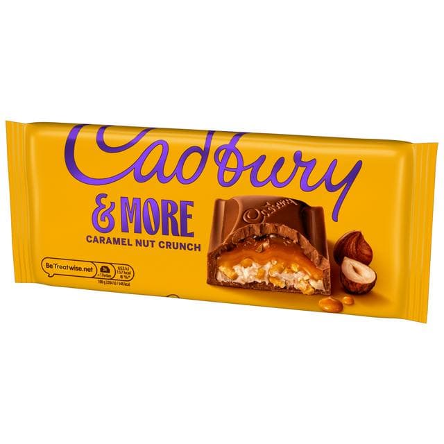 Cadbury Dairy Milk &More Caramel Nut Crunch Chocolate Bar 180g - gallery image 5