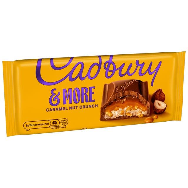 Cadbury Dairy Milk &More Caramel Nut Crunch Chocolate Bar 180g - gallery image 6