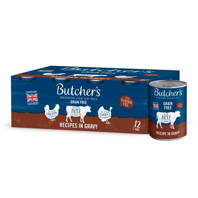 Butcher's Recipes In Gravy Wet Dog Food Tins 12 x 400g - gallery image 3