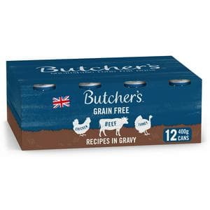 Butcher's Recipes In Gravy Wet Dog Food Tins 12 x 400g