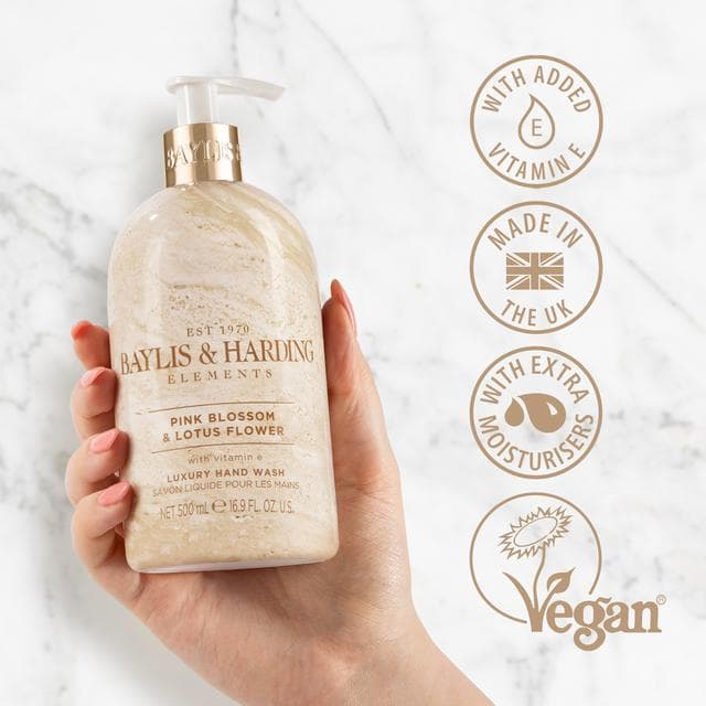Baylis & Harding Pink Blossom Lotus Flower Hand Wash 500ml - gallery image 2