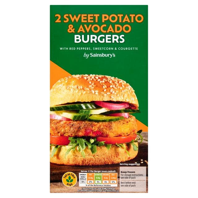 Plant Pioneers Sweet Potato & Avocado Burgers 227g - gallery image 1