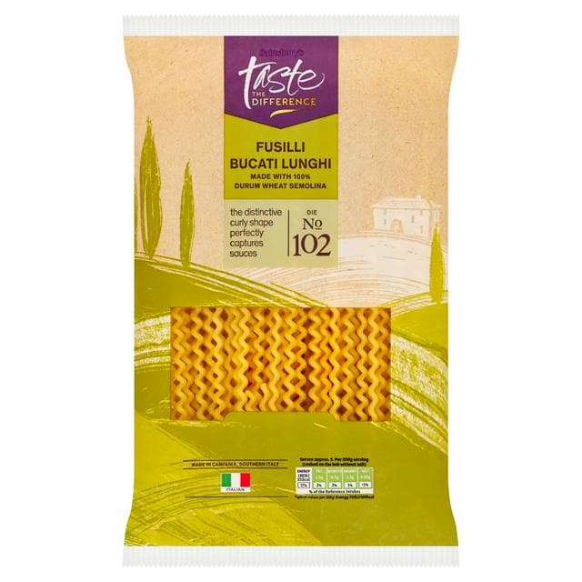 Sainsbury's Fusilli Bucati Lunghi, Taste the Difference 500g - gallery image 1