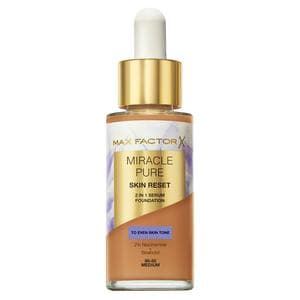 Max Factor Miracle Pure 2in1 Skin Reset Serum Foundation 80-85 Medium 30ml