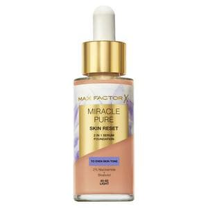 Max Factor Miracle Pure 2in1 Skin Reset Serum Foundation 40-60 Light 30ml