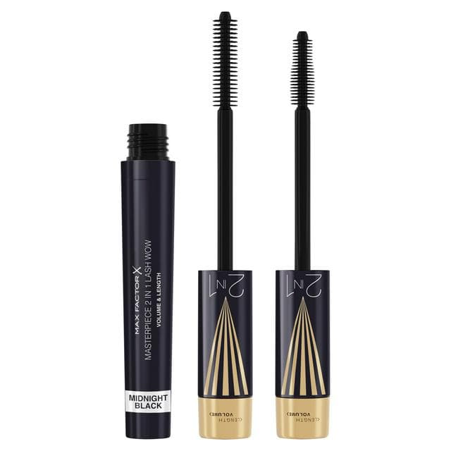 Max Factor Masterpiece 2in1 Lash Wow Mascara 003 Midnight Black - gallery image 1