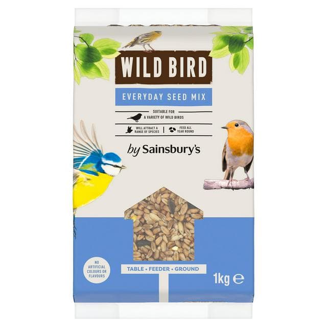 Sainsbury's Wild Bird Everyday Seed Mix 1kg - gallery image 1